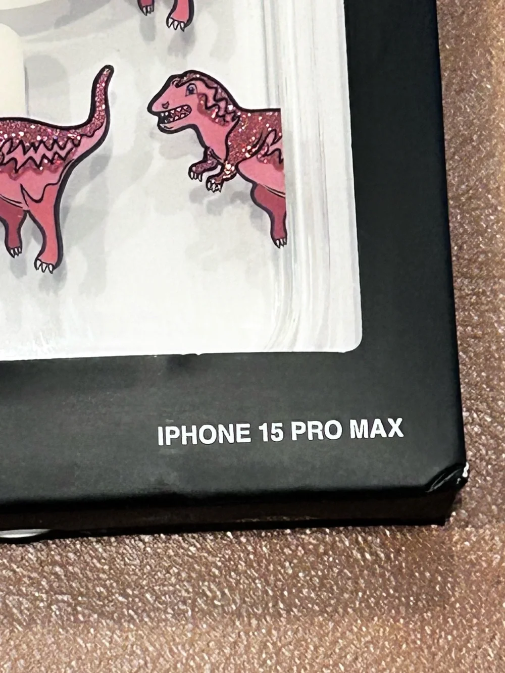 Coach Rexy Glitter Dinosaur iPhone 15 Pro Max MagSafe Clear Hard Shell Case NIB